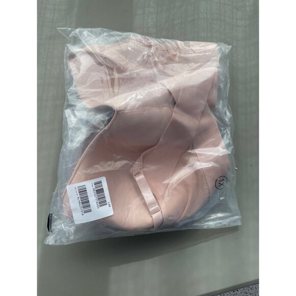 Rhonda Shear 2Pack Molded Cup Bra Wrap Back Plus Size 1X Pink Beige 606.3 - Picture 4 of 10